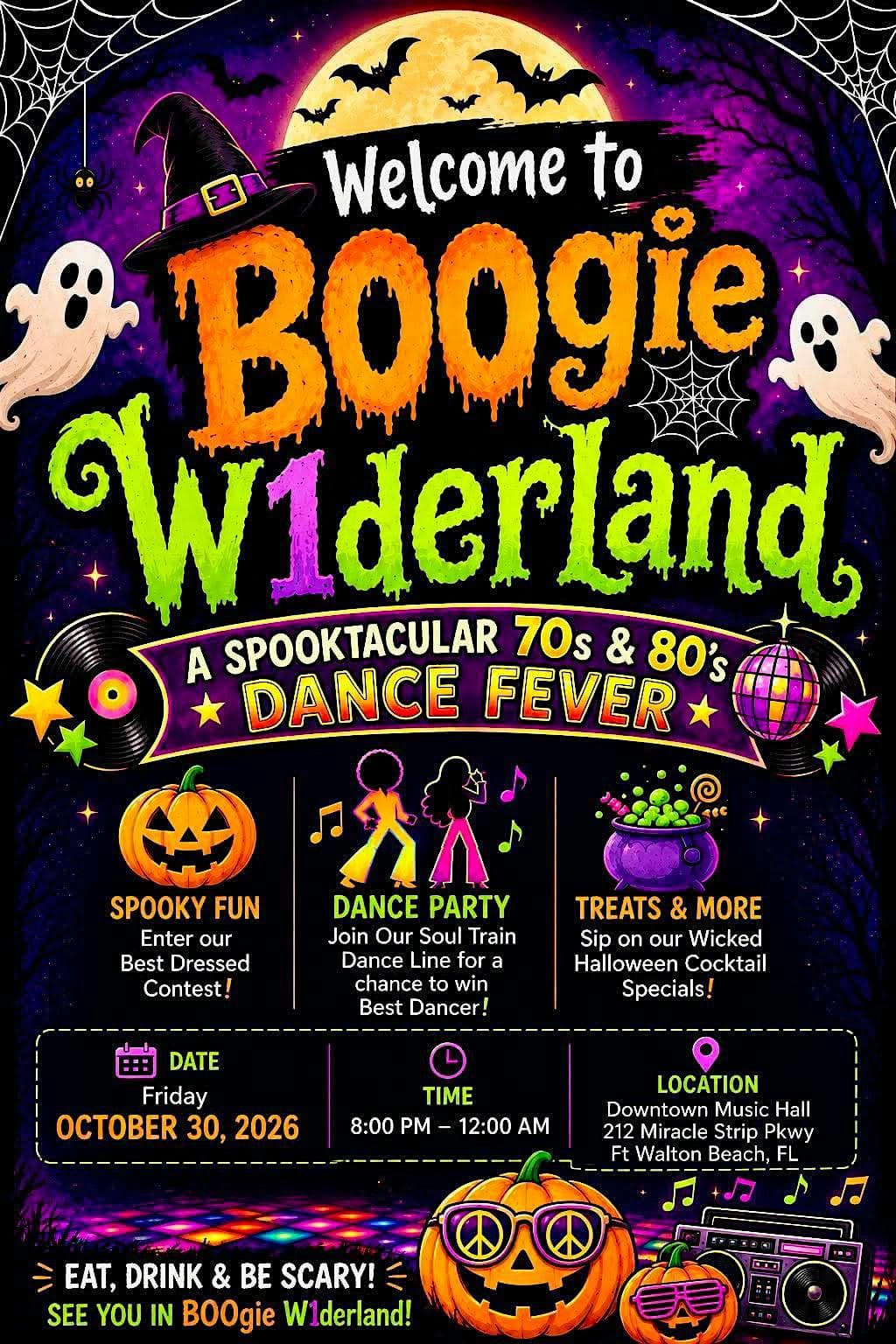 Welcome to Boogie W1derland at Downtown Music Hall poster